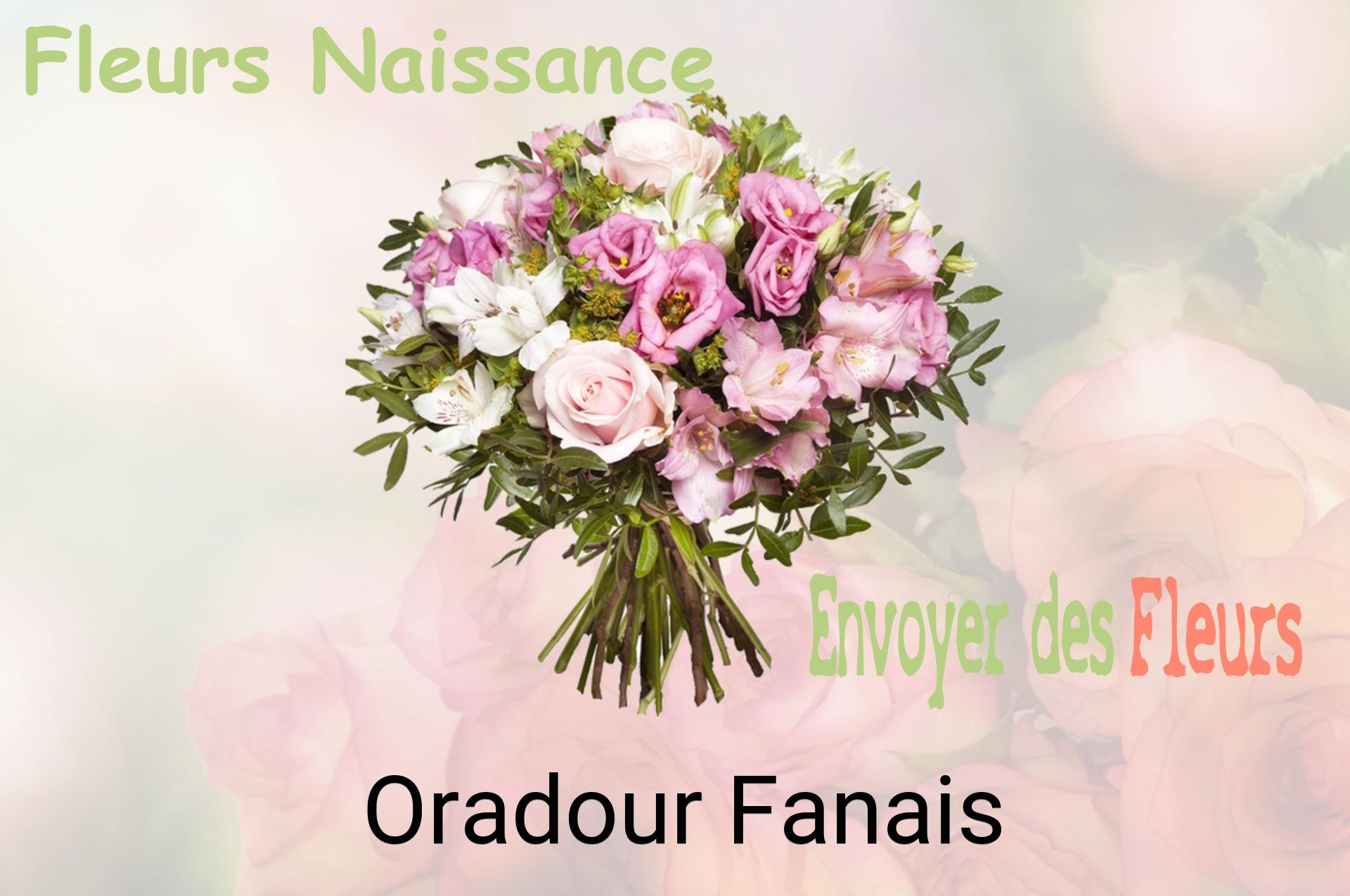 Bouquet de fleurs de naissance livré à Oradour-Fanais